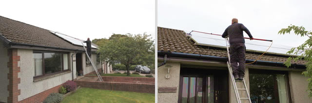 Solar panel cleaning services in Glasgow and Edinburgh